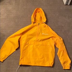 Yellow Champion windbreaker
